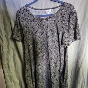 LuLaRoe Black and White Chevron Dress LuLaRoe Jessie